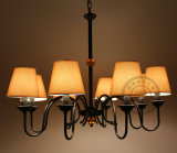 美式乡村铁艺现代简约中式创意８头蜡烛吊灯客厅餐厅卧室北欧欧式