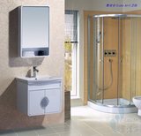 新款欧式北欧实木浴室柜橡木卫浴柜洗脸洗手台盆组合带镜柜60厘米