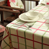 兔先生田园风格格子加厚全棉餐桌布盖布台布可定制秘密花园