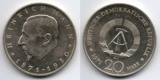 民主德国东德1971年20马克镍币亨希利诞辰100周年纪念币#7