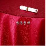 厂家批发定做酒店圆桌布 饭店方台布 口布 红色 紫色 咖啡色椅套