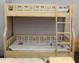 深圳100%全实木松木家具多功能组合儿童订制定做上下高低子母床柜