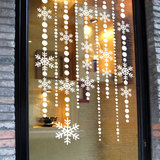 圣诞雪帘玻璃贴纸圣诞节橱窗装饰橱窗贴窗花贴窗花纸雪花墙贴纸