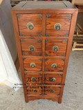 十斗柜 10 储物收纳抽屉CD药柜 中式仿古典实用简约 榆木实木家具