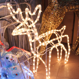 圣诞节装饰品灯鹿 小号灯鹿 场景布置 圣诞节礼物装扮活动用品