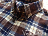 2013秋装小熊维尼韩国订单加厚法兰绒百搭全棉格子衬衣衬衫