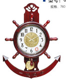 北极星实木挂钟/圆形钟表/古典欧式客厅时尚时钟/石英钟605-1