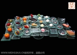 【美何家居】宴会用玻璃自助餐展示架 日式 西点 水果 多用途摆台