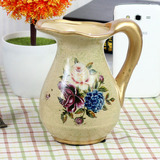 简约现代陶瓷素烧花瓶花盆 创意时尚家居客厅餐桌装饰品花插摆件