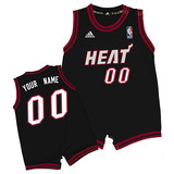 NBA阿迪热火队婴幼儿胶印版Revolution 30篮球服篮球战衣可选号码