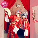 中式婚礼结婚古典服装红色古装男女喜服喜披戏装 凤冠霞帔