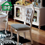 大森林家具新古典欧式餐椅椅子复古靠背扶手餐椅高档组合餐椅G1