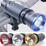 17W LED强光大功率自行车头灯/车首灯 自行车手电筒 送灯架加电池