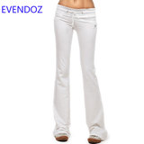 韩国代购EVENDOZ2015夏装新运动单裤提臀超长裤子运动裤纯色裤子