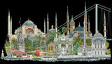 创意DIY手工制作十字绣刺绣图纸 TG479 五城堡 新6 伊斯坦布尔