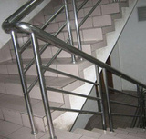 南京定做加厚不锈钢钢化玻璃楼梯扶手 楼台 庭院 商场儿童防护栏