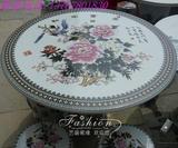 景德镇陶瓷 桌子凳子 套装 瓷桌瓷凳 复古装饰 餐桌椅 和平富贵