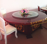 实木餐桌餐台实木圆桌餐台桌椅组合饭桌带转盘大1.3米1.5米1.6