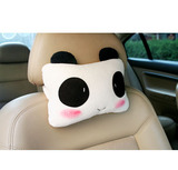 汽车头枕一对可爱护颈枕头卡通熊猫颈椎枕颈部靠枕车载骨头枕女生