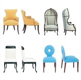 98款各式样新古典d酒店家具（单人沙发休闲椅子）方案用酒店家具