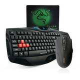 力胜KB-1118 有线键盘鼠标游戏套装黑色发光防水磨砂鼠标英雄联盟