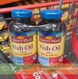 美国代购直邮Nature Made Fish oil深海鱼油软胶囊心脑血管2瓶