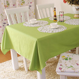 伊菲曼洛芙琳纯色全棉加厚简约现代桌布台布餐桌布椅套布艺
