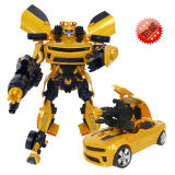 变形玩具 超变金刚4 大黄蜂 擎天柱 声光机器人汽车男孩礼物正版