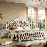 欧式床 法式双人床 新古典家具 1.8奢华绒布床 公主床 婚床现货