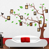 照片树相框装饰墙贴纸 相片树客厅卧室沙发儿童房装饰环保墙纸