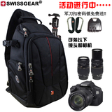瑞士军刀相机包单反单肩摄影包女斜跨佳能600D男防水尼康d7000