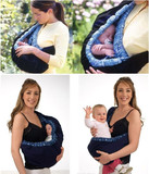 婴儿襁褓带背带TC纯棉布宝宝背袋婴儿喂奶带初生儿多功能抱婴腰带