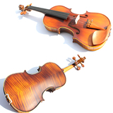 雅诗乐器-手工虎纹小提琴 吊木纹小提琴 乌木指板 枣木配件