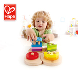 【正品hape】积木组合木宝宝益智早教智力创意儿童玩具61生日礼物