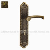 正品台湾泰好铜锁 全铜中式复古室内房门锁 纯铜古典卧室锁LM6050