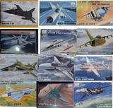 小号手1:144飞机模型*拼装军事战机 各个款式,模型包装里没有胶水