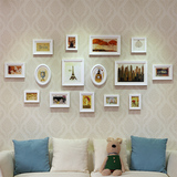 实木环保照片墙 欧式大尺寸客厅沙发背景相片墙组合创意 椭圆形