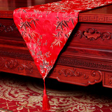 红木家具桌旗中式茶几布中国风复古典床旗定做