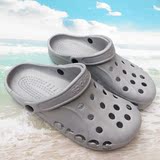 新款凉鞋贝雅洞洞鞋男士花园鞋夏季沙滩鞋防水拖鞋包头款灰色