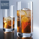 原装进口德国SCHOTT肖特无铅水晶玻璃果汁杯直身水杯耐热茶杯水杯