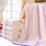 优宜纯棉毛巾被全棉毛巾毯子空调毛毯夏季儿童单人双人加厚盖毯