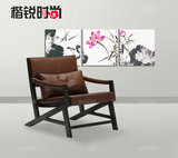 楷锐时尚家具创意个性简约单人沙发椅设计师北欧木质休闲椅子Y001