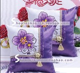 十字绣抱枕特价最新款紫藤之恋汽车沙发系列精准印花靠垫一对包邮