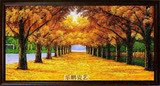 景德镇瓷板画 秋天 黄金树 瓷画客厅挂画客厅壁画墙面门厅装饰画