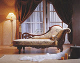 美式实木沙发床 欧式新古典卧室贵妃椅布艺 原价3990 现价2580