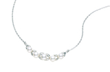 日本代购直邮包邮 MIKIMOTO(御木本) 时髦潇洒白银花环珍珠项链