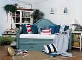 坐卧两用多功能美式实木沙发床推拉抽屉储物罗汉床家具定制