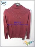 浅秋专柜正品 2011新款冬装 女士羊毛衫A0550砖红色 超值特价