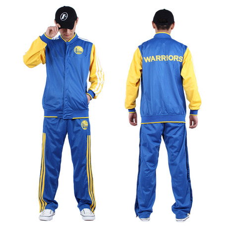 nba热火湖人勇士队库里双排全开扣出场服套装长袖外套篮球训练服