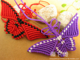 蝴蝶挂饰 饰品 手机链 民族 工艺品 礼品 手工编织 可选颜色定做